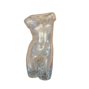 DOIY Design Body Glass Vase Woman Female Form Transparent Clear Art Flowers